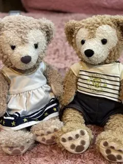 【豪華限定着せ替え付き】ダッフィーとシェリーメイぬいぐるみ&服3点セット