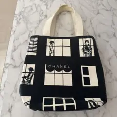 CHANEL トートバッグ キャンバス ブラックのサムネイル