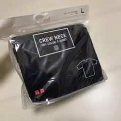 UNIQLO クルーネックTドライカラーTシャツ　L ブラック