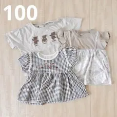100 まとめ売り 半袖 Tシャツ 女の子 韓国風 子ども服 トップス