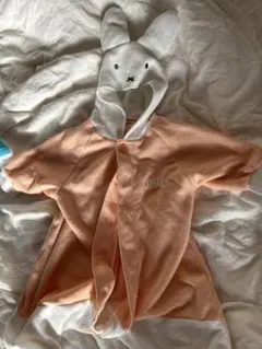 miffy ウサギフードロンパース オレンジ