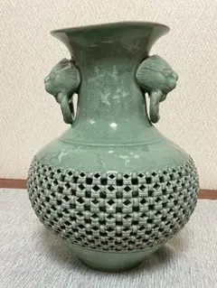 青山作 高麗青磁 大型 壺 花器 青山作 高麗青磁 大型 壺 花器 - メルカリ