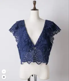 【TEN by LA BELLE ETUDE】サークルレーストップス ネイビーのサムネイル
