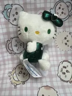 本日発送　ハローキティ　キラキラ　マスコット　グリーン　緑のサムネイル