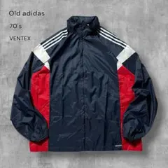 2555古着70年代Old adidasナイロンジャケットVENTEXモロッコ製