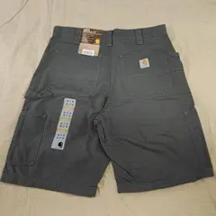 カーハート B147 キャンバス ワークショーツ ファティーグ グレー W32
