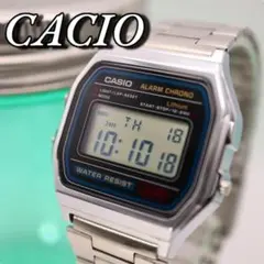 美品 CASIO デジタル シルバー クォーツ メンズ腕時計 1125