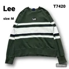【即購入OK】Lee ボックスロゴ トレーナー サイズM グリーン
