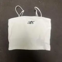 ANAP KIDS AKロゴ刺繍 ホワイトキャミソール130 ダンス　ギャル