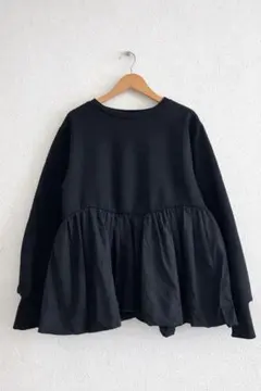 【美品】and Me 裏起毛 ペプラム スウェット トップス