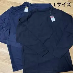 新品タグ付き・あったかインナー　蓄熱フリース　黒　Lサイズ　2枚セット