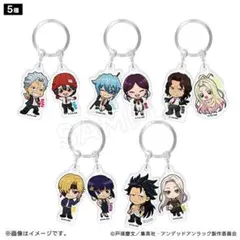 アンデッドアンラック　ダブルチャームキーリング　ミニキャラ(5種)
