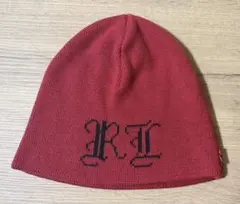 ポロラルフローレン ニット帽 ビーニー RLロゴ 赤 ユニセックス