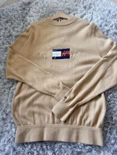 TOMMY HILFIGER 長袖 クルーネック ニット ベージュ