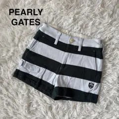 【パーリーゲイツ】美品　ショートパンツ　ボーダー　ゴルフウェア　y2k