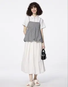 GU バブルヘムミディスカート M