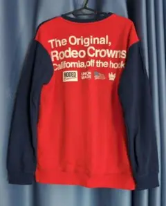 RODEO CROWNS トレーナー レッド/ネイビー　Lサイズ