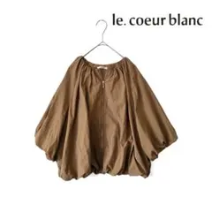 le.coeur blanc タフタギャザーバルーンブルゾン 38のサムネイル