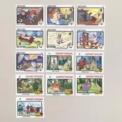 外国切手13枚（グレナダ：ディズニー切手）