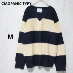 CIAOPANIC TYPY ニット セーター ボーダー ネイビー×アイボリー