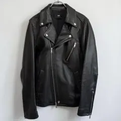 HARE ハレ 本革 ダブルライダースジャケット ブラック レザー メンズ 黒のサムネイル