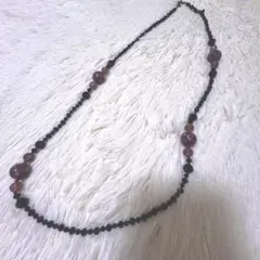 美品✨ブラックビーズ ロングネックレス Vendome Aoyama 即購入可のサムネイル