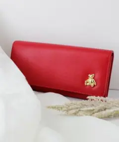 PAUL & JOE ポール&ジョー 長財布 ベアメタル 赤 財布