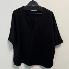 メイソングレイ　ブラウス　ブラック　黒　とろみ素材のサムネイル