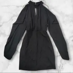 Dazy オフショルダー ナイトドレス 黒ブラック ミニワンピース L