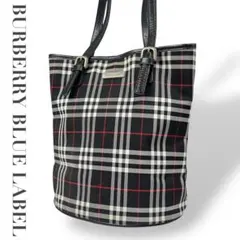 良品 4451 BURBERRYBLUELABEL トートバッグ ノヴァチェック