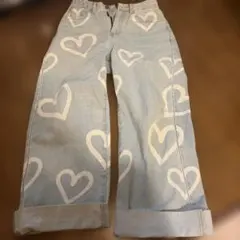 SHEIN ハート柄 デニムパンツ サイズ28