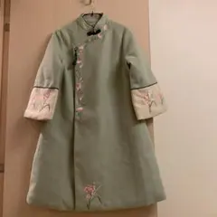【最終値下げ】チャイナ　コート(薄緑色)