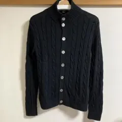 スタンドカラーカーディガン