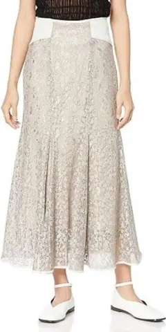 LILY BROWN スイッチングマーメイドレーススカート