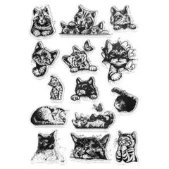 クリアスタンプ1259：ねこ4《おまとめご購入で20%OFF！》
