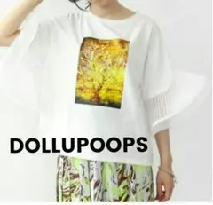 美品DOLL UP OOPS フォトプリントフリルスリーブＴシャツのサムネイル