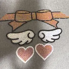 うちわデコ 赤パーツ セット