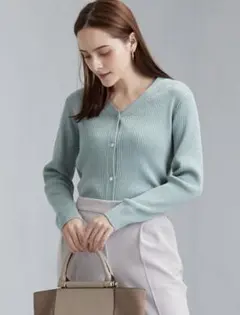 【新品未使用】ラメニットカーディガン green label relaxing