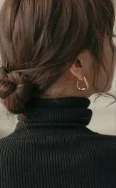 ぴぴ様専用 ピアス フープピアス 金属アレルギー対応 18Kコーティング