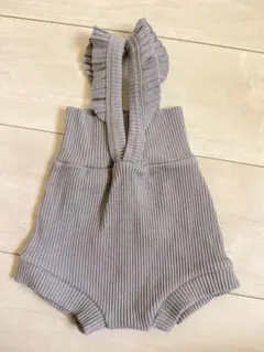 peekaboo リブ編みロンパース 12m グレーのサムネイル