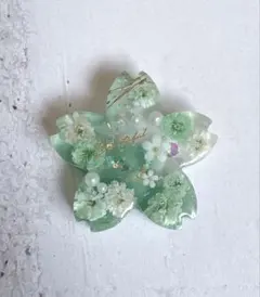 お花　レジン　ハンドメイド　ヘアゴム