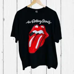 GILDAN ローリングストーンズ バンドTシャツ ベロマーク 黒 US古着のサムネイル