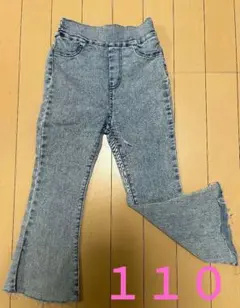 ANAP　デニムパンツ ケミカルウォッシュ フレアのサムネイル