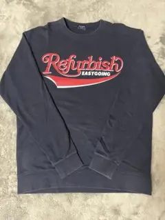 Refurbish EASYGOING スウェット ネイビー M
