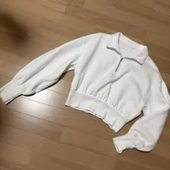 ハーフジップ ショート丈