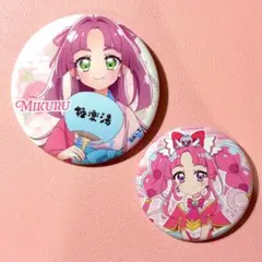 匿名配送】名探偵プリキュア 秋田 缶バッジ 小林みくる キュア