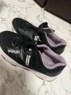 ANAP GIRL ブラック スニーカー 23センチ