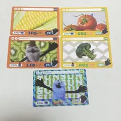 パペットスンスン　カードダス レア007 スンスン+ノーマル4枚