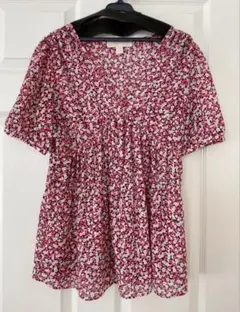 MICHAEL KORS シフォン素材 小花柄 フラワープリント 半袖トップスのサムネイル
