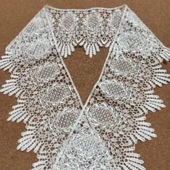 レース　003　半衿　ラッセルレース　ハンドメイド　和洋裁　材料